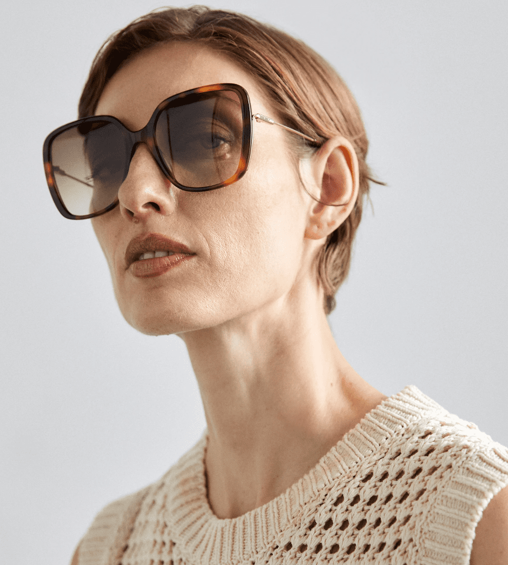 サングラス CHLOE Woman Sunglasses Black CH0222S 001 Chloe CH0221S 001 Sunglasses - Pretavoir