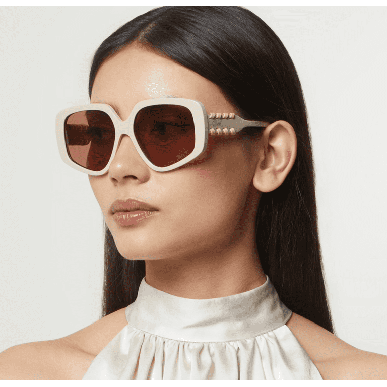 CHLOE CH0210S-003-56 Sunglasses Size 56mm 145mm 16mm ivory Women