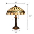 thumbnail image 1 of CHLOE Claude Tiffany-style 2 Light Victorian Table Lamp 17" Shade, 1 of 4