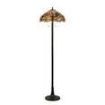thumbnail image 1 of CHLOE Dragan Tiffany-style 3 Light Dragonfly Floor Lamp 18" Shade, 1 of 3