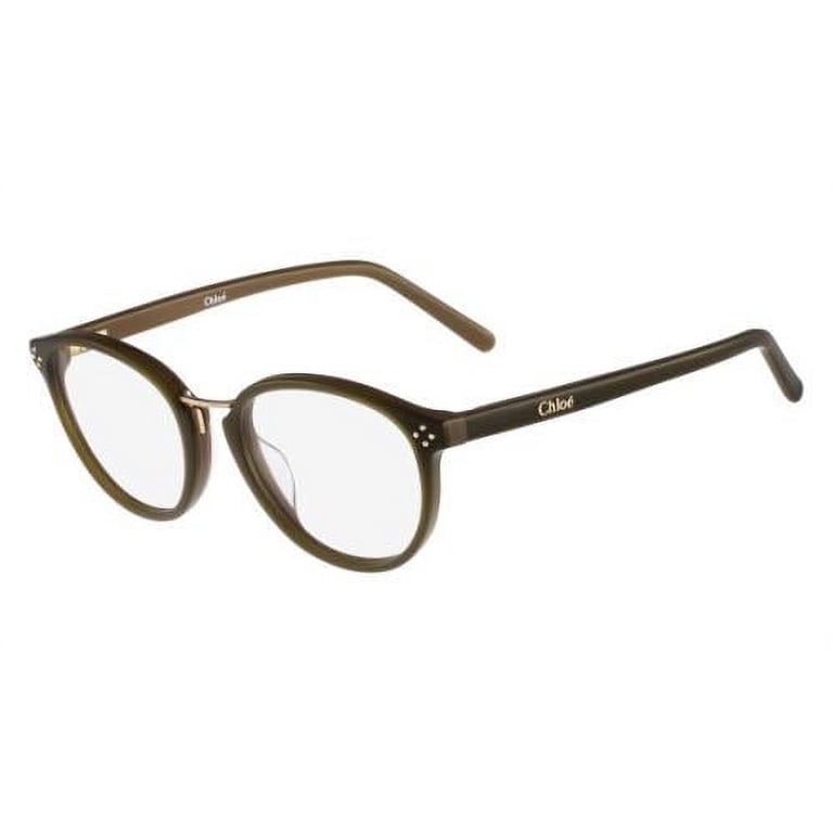 NEW  CHLOE EYEGLASSES KHAKI CAT EYE WOMEN EYEWEAR CHLOE CE2666 303 CHLOE Eyeglasses CE2666 303 Khaki 52MM - Walmart.com main image 3