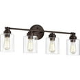thumbnail image 1 of CHLOE Karson Transitional 4 Light Oil Rubbed Bronze Bath Vanity Fixture 30" Wide, 1 of 10