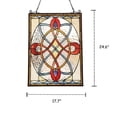 thumbnail image 1 of CHLOE Katherine Victorian Tiffany-glass Window Panel 24" Tall, 1 of 3