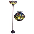 thumbnail image 1 of LIAISON Tiffany-style 1 Light Victorian Torchiere Floor Lamp 15" Shade, 1 of 2