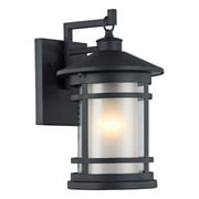 CHLOE Lighting ADESSO Transitional 1 Light Black Outdoor Wall Sconce 14" Height