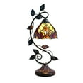 thumbnail image 1 of CHLOE Lighting ADIA Victorian Tiffany-Syle Dark Bronze 1 Light Accent Table Lamp 8" Wide, 1 of 5