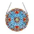 thumbnail image 1 of CHLOE Lighting AMIYA Tiffany-style Victorian Stained Glass Window Panel 20" Height, 1 of 5