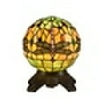 thumbnail image 1 of CHLOE Lighting "DEMOISELLE" Tiffany-style 1 Light Dragonfly Table Lamp 8" Shade, 1 of 4