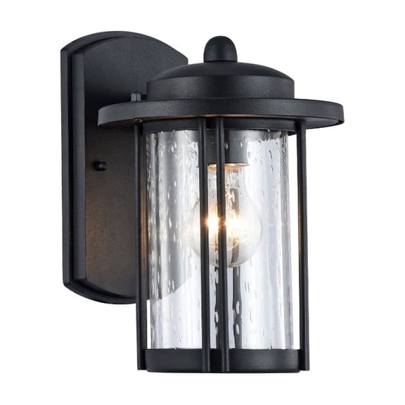 CHLOE Lighting DOLAN Transitional 1 Light Black Outdoor Wall Sconce 11" Height