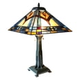 thumbnail image 1 of CHLOE Lighting ETHAN Mission 2 Light Antique Dark Bronze Table Lamp 16" Shade, 1 of 3