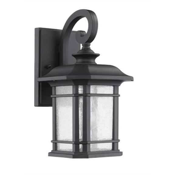 CHLOE Lighting FRANKLIN Transitional 1 Light Black Outdoor Wall Sconce 13" Height