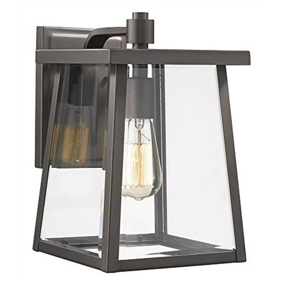 CHLOE Lighting GABRIEL Transitional 1 Light Rubbed Bronze Outdoor Wall Sconce 12" Tall