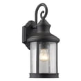 thumbnail image 1 of CHLOE Lighting GALAHAD Transitional 1 Light Black Outdoor Wall Sconce 16" Height, 1 of 2