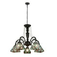 thumbnail image 1 of CHLOE Lighting Innes Tiffany-Style 5-Light Mission Large Chandelier 27" Wide, 1 of 10
