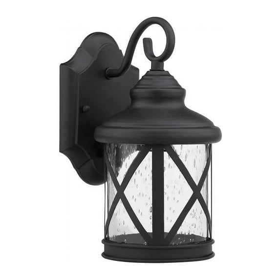 CHLOE Lighting MILANIA ADORA Transitional 1 Light Black Outdoor Wall Sconce 16" Height
