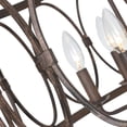 thumbnail image 1 of CHLOE Lighting NAVY Farmhouse 5 Light Antique Wood Finish Ceiling Pendant 21" Wide, 1 of 3