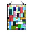 thumbnail image 1 of CHLOE Lighting PICASSO Tiffany-glass Rectangle Window Panel 18x24, 1 of 6