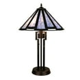 thumbnail image 1 of CHLOE Lighting Retro-Style Stained Glass 2-Light Table Lamp 18" Shade, 1 of 7