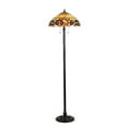 thumbnail image 1 of CHLOE Lighting SERENITY Tiffany-style 2 Light Victorian Floor Lamp 18" Shade, 1 of 3