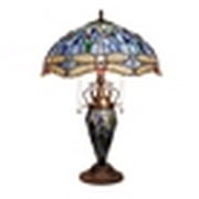 CHLOE Lighting SUNNIVA Dragonfly-Style Dark Bronze 3 Light Double Lit Table Lamp 16 Wide
