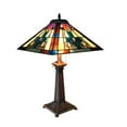 thumbnail image 1 of CHLOE Lighting TAITE Tiffany-style 2 Light Mission Table Lamp 16" Shade, 1 of 3