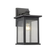 CHLOE Lighting TRISTAN Transitional 1 Light Black Outdoor Wall Sconce 14" Height