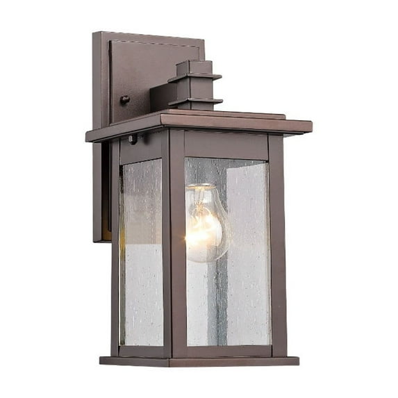 CHLOE Lighting TRISTAN Transitional 1 Light Rubbed Bronze Outdoor Wall Sconce 12" Height