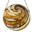 thumbnail image 1 of CHLOE Lighting Terra Tiffany-Style Geometric Stained Glass Window Panel 23" Width, 1 of 7