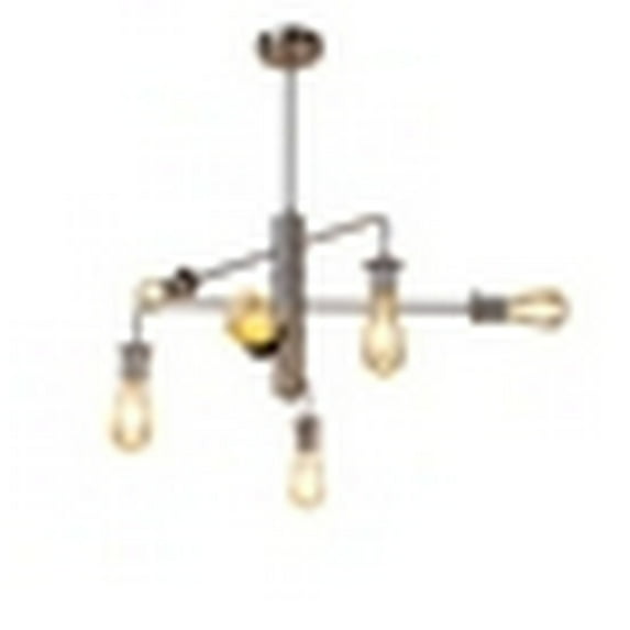 CHLOE Lighting Transitional-Style Brushed Nickel 6 Light Large Pendant 23" Wide