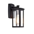 thumbnail image 1 of CHLOE Quill Transitional 1 Light Textured Black Outdoor Wall Sconce 11" Height, 1 of 11