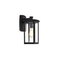 thumbnail image 1 of CHLOE Quill Transitional 1 Light Textured Black Outdoor Wall Sconce 14" Height, 1 of 3