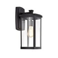 thumbnail image 1 of CHLOE Quill Transitional 1 Light Textured Black Outdoor Wall Sconce 17" Height, 1 of 3
