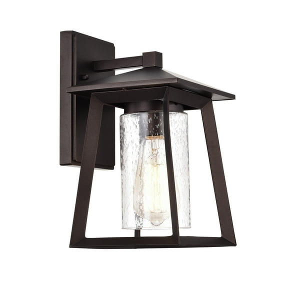 CHLOE Russell 1 Light Oil Rubbed Bronze Outdoor Wall Sconce 11" Height