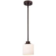 thumbnail image 1 of CHLOE Solbi 1 Light Oil Rubbed Bronze Mini Pendant Ceiling Fixture 6" Wide, 1 of 9