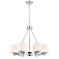 thumbnail image 1 of CHLOE Solbi 6 Light Oil Rubbed Bronze Large Chandelier Ceiling Fixture 24" Wide, 1 of 5