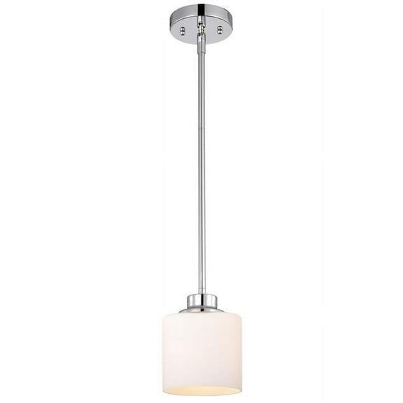 CHLOE Solbi Contemporary 1 Light Chrome Mini Pendant Ceiling Fixture 6 " Wide