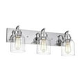 thumbnail image 1 of CHLOE Thierry Transitional 3 Light Chrome Bath Vanity Fixture 24" Wide, 1 of 4
