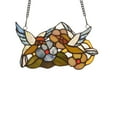 thumbnail image 1 of CHLOE Thrush Animal Tiffany-glass Window Panel 10" Wide, 1 of 3