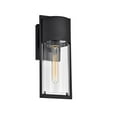 thumbnail image 1 of CHLOE Tyler Transitional 1 Light Textured Black Outdoor Wall Sconce 14" Height, 1 of 7