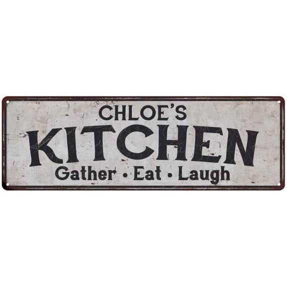 CHLOE's Kitchen Rustic Chic Decor Gift 8x24 Sign 108240051122