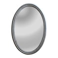 thumbnail image 1 of CHLOE's Reflection Contemporary-Style Silver Finish Oval Wall Mirror 34" Tall, 1 of 4