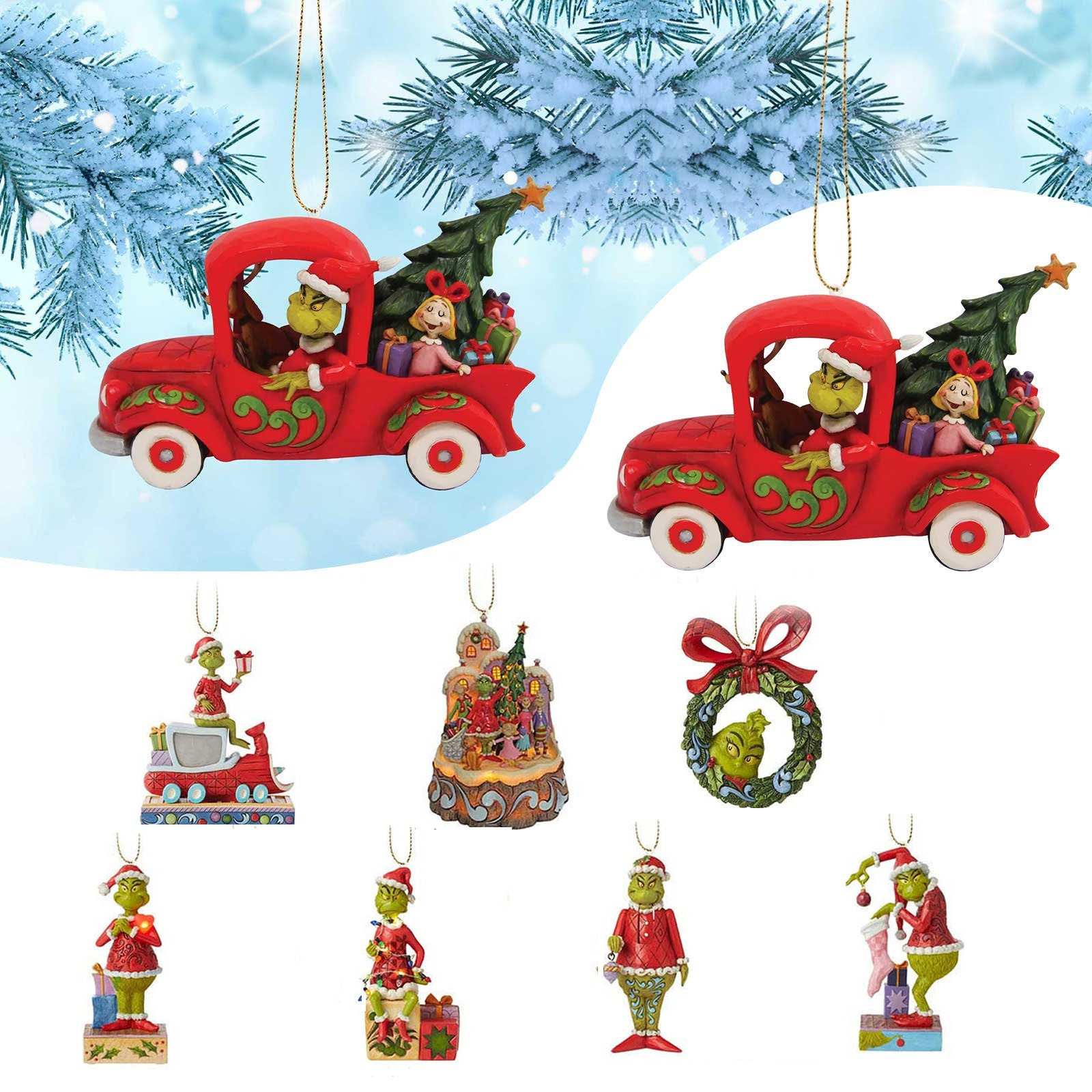 CHMORA Christmas Decorations Indoor Home Decor8Pc Christmas Tree