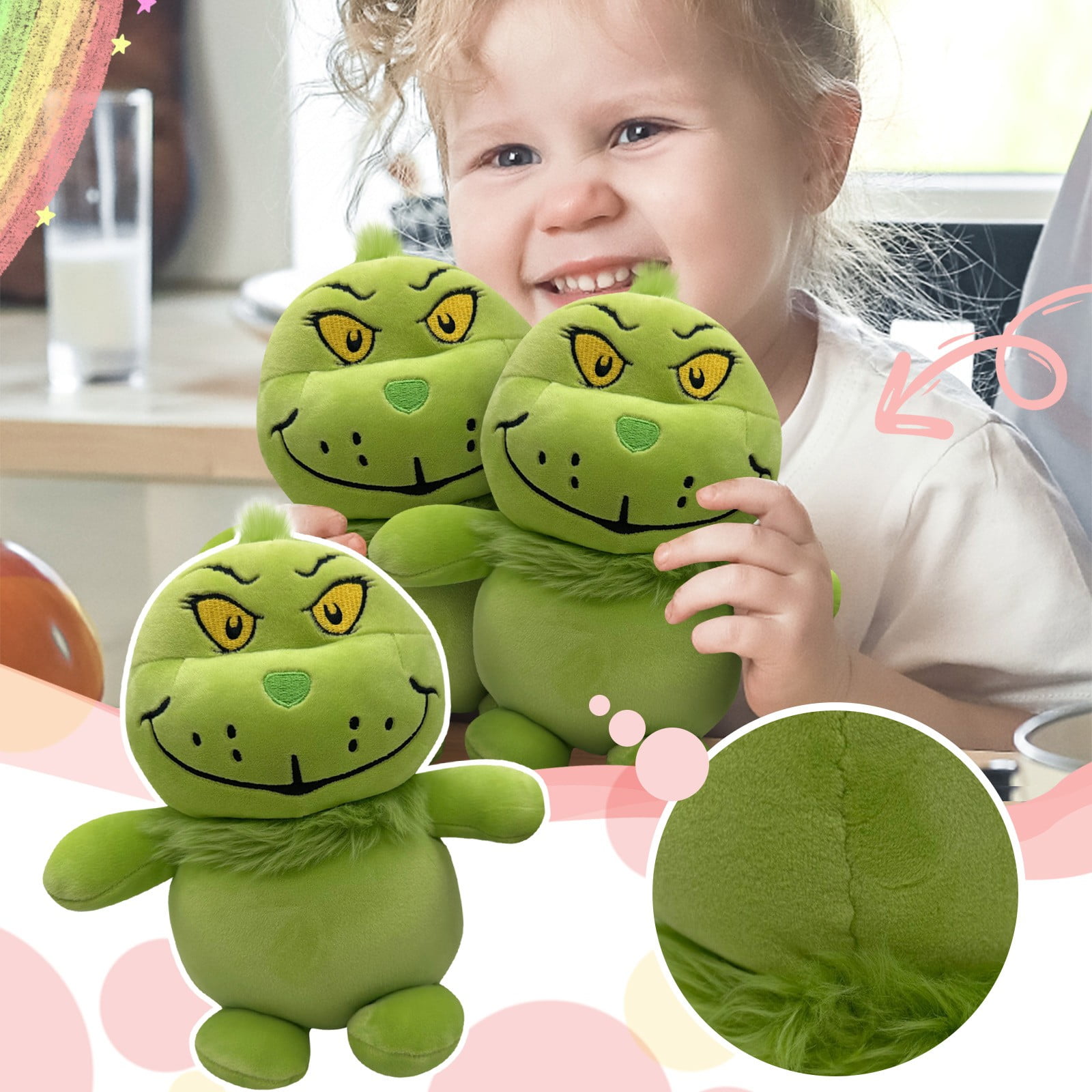 CHMORA Christmas Ornaments 2023 Christmas Greench Plush Doll Greench