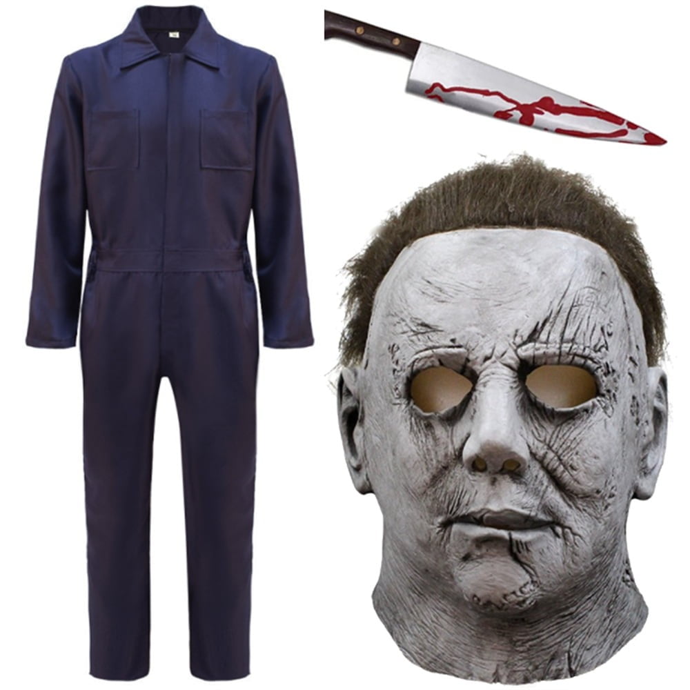 CHMORA Michael Myers Cosplay Costumes Jumpsuit Set, Including Coveralls