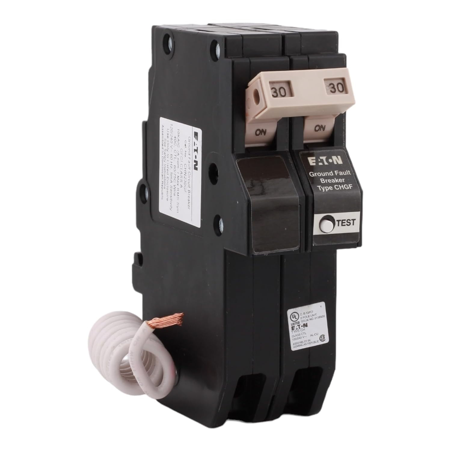 ASI NDB5-J415-2P DIN Rail Circuit Breaker - 15A, 240V AC, 2 Pole, UL1077, Hydraulic Magnetic Trip 3 thumbnail image