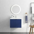 CHNGQANW 24” Floating Wall Mounted Bathroom Vanity with White Porcelain