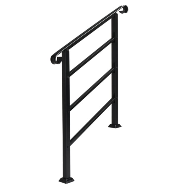 CHNGQN Handrails for Outdoor Steps Wrought Iron Handrail Fits 1 or 3