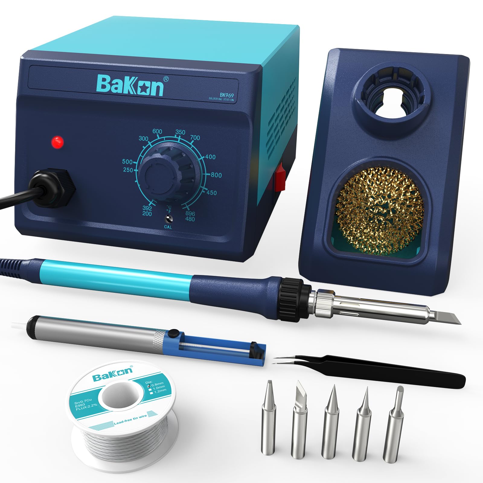 CHNGSNG BK969 Soldering Station 90W Fast Heating Adjustable Temperature