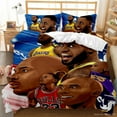 CHNGSNG Comfortable and Stylish 3D Basketball Printed Bedding Set Duvet
