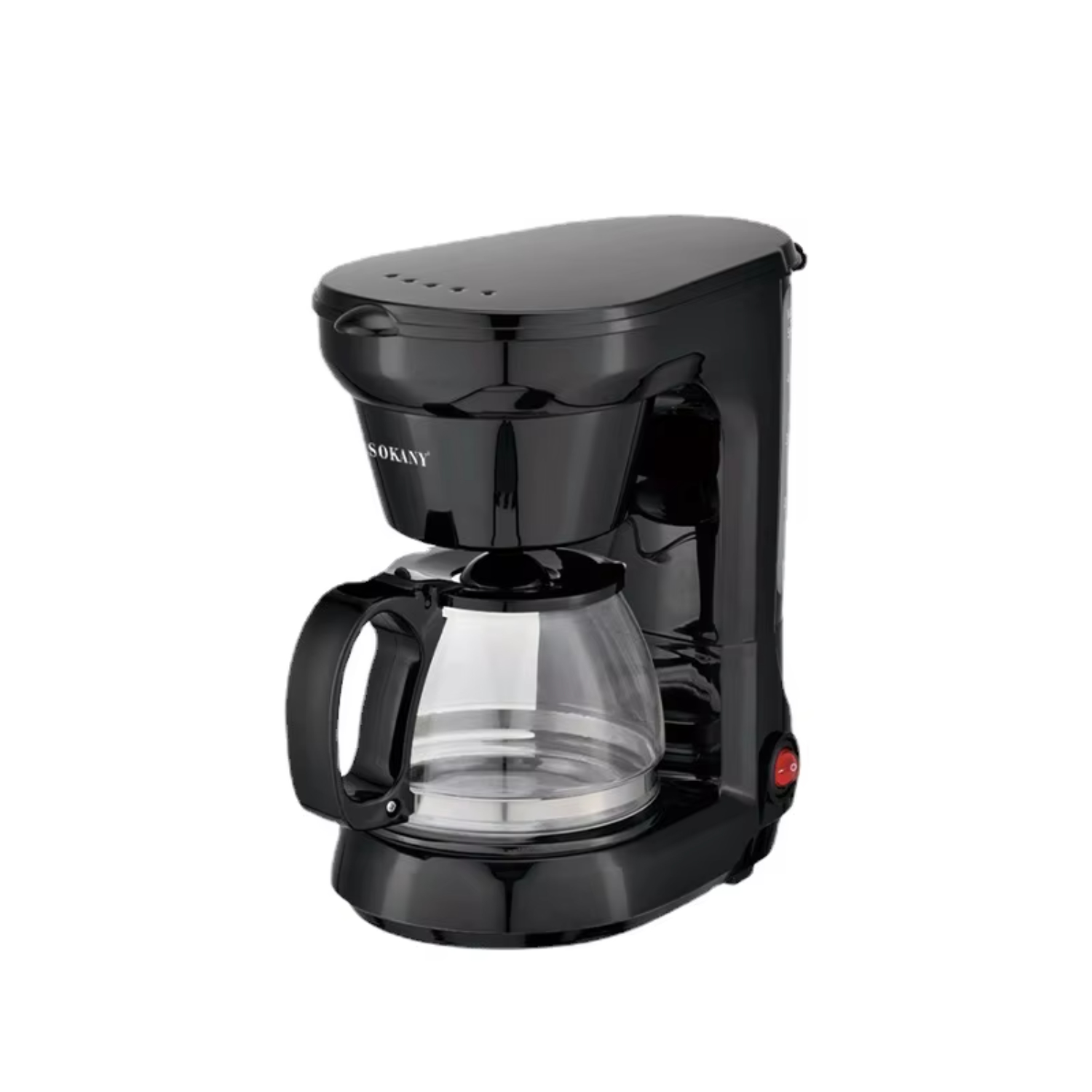 CHNGTO Compact 750ML Coffee Maker with Reusable Filter Coffee Pot and
